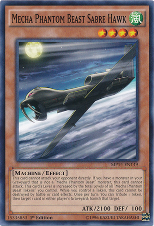 Mecha Phantom Beast Sabre Hawk [MP14-EN149] Common | Devastation Store