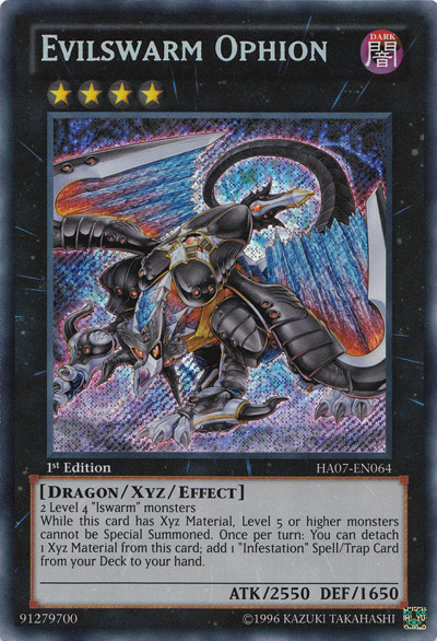 Evilswarm Ophion [HA07-EN064] Secret Rare | Devastation Store