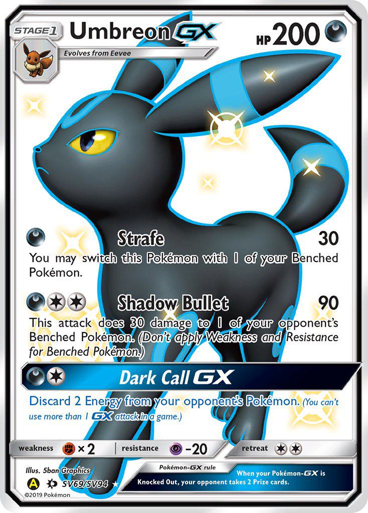 Umbreon GX (SV69/SV94) [Sun & Moon: Hidden Fates - Shiny Vault] | Devastation Store