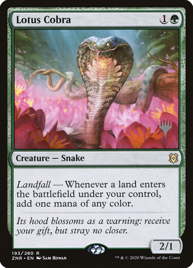 Lotus Cobra (Promo Pack) [Zendikar Rising Promos] | Devastation Store