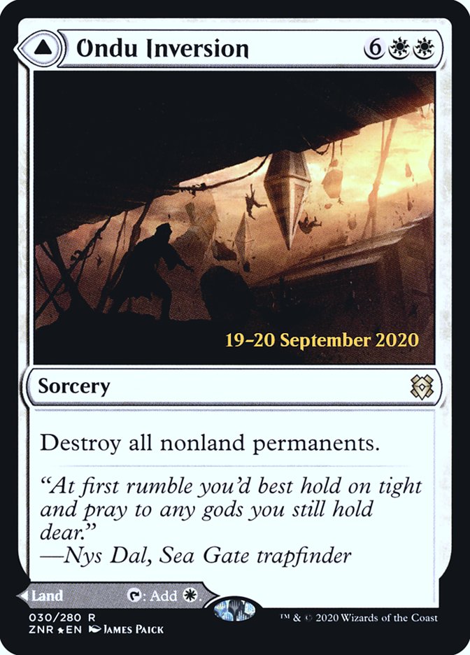 Ondu Inversion // Ondu Skyruins [Zendikar Rising Prerelease Promos] | Devastation Store