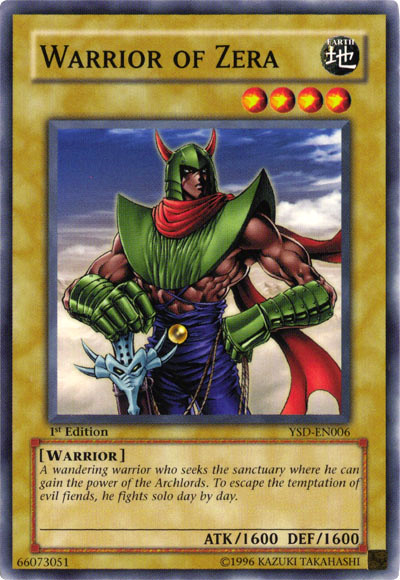 Warrior of Zera [YSD-EN006] Common | Devastation Store
