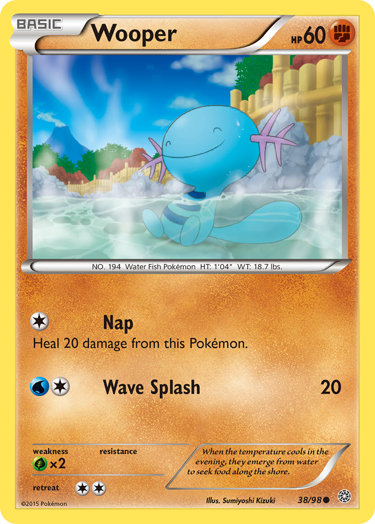 Wooper (38/98) [XY: Ancient Origins] | Devastation Store