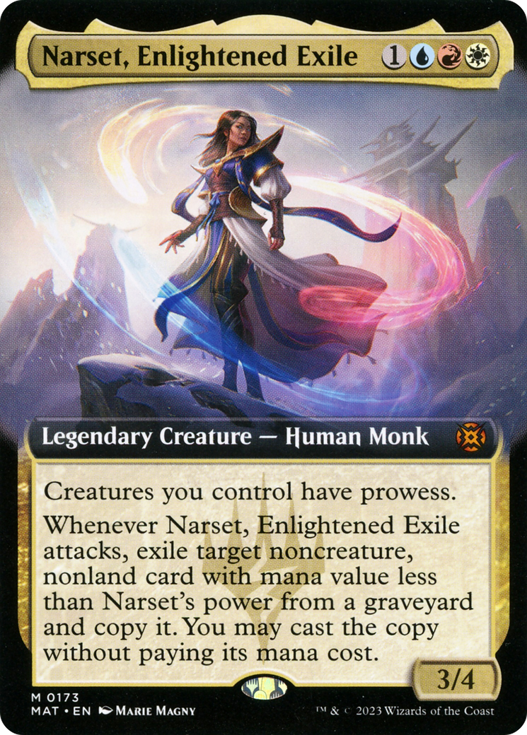 Narset, Enlightened Exile (Extended Art) [March of the Machine: The Aftermath] | Devastation Store