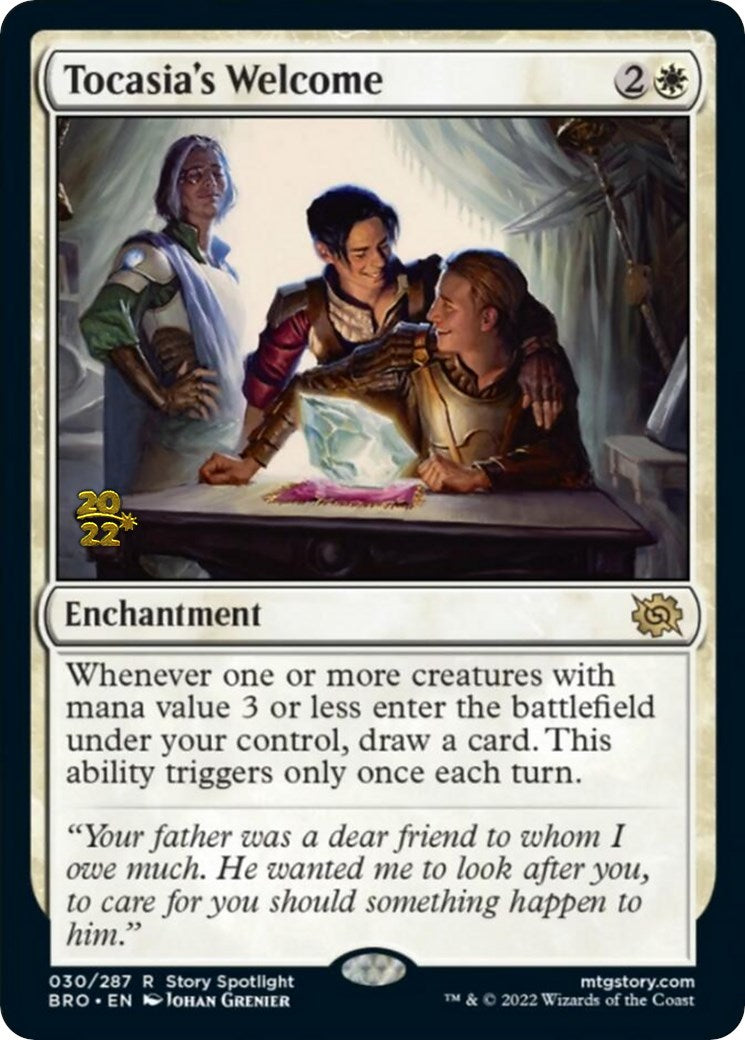 Tocasia's Welcome [The Brothers' War Prerelease Promos] | Devastation Store