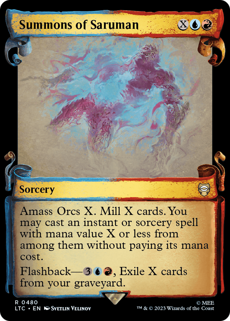 Summons of Saruman [The Lord of the Rings: Tales of Middle-Earth Commander Showcase Scrolls] | Devastation Store