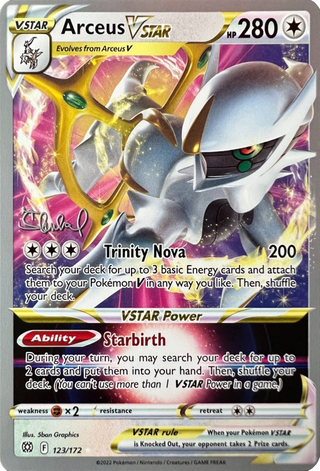 Arceus VSTAR (123/172) (ADP - Ondrej Skubal) [World Championships 2022] | Devastation Store