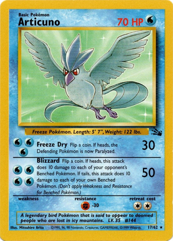 Articuno (17/62) [Fossil Unlimited] | Devastation Store