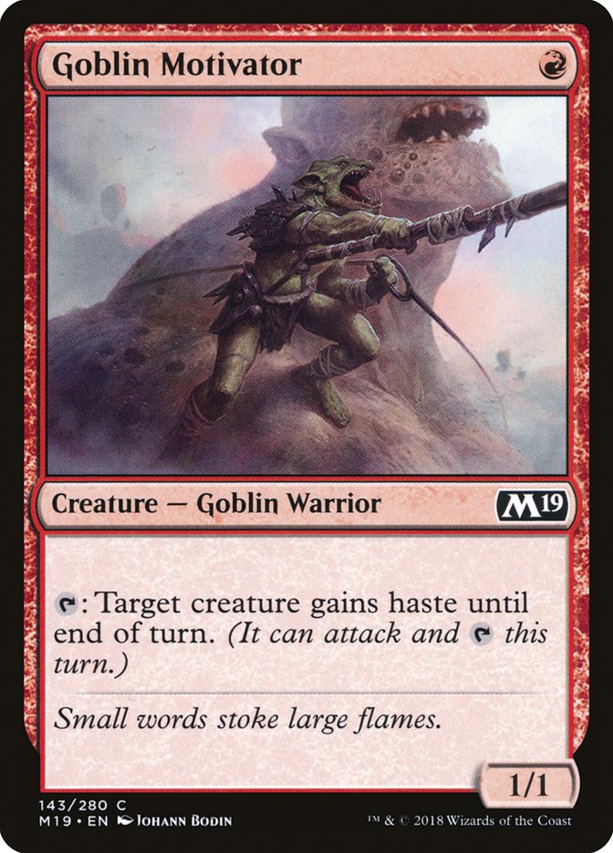 Goblin Motivator [Core Set 2019] | Devastation Store