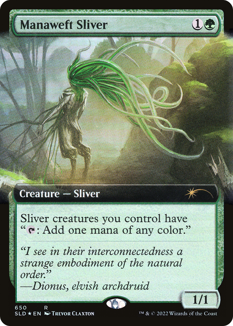 Manaweft Sliver (Extended Art) [Secret Lair Drop Promos] | Devastation Store