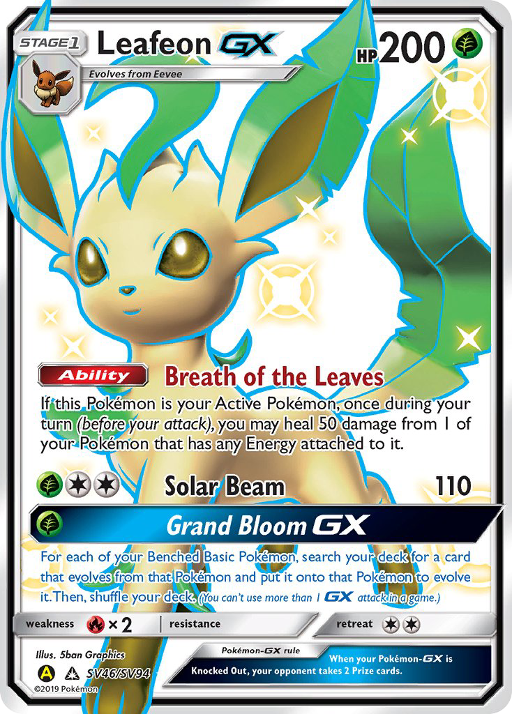 Leafeon GX (SV46/SV94) [Sun & Moon: Hidden Fates - Shiny Vault] | Devastation Store