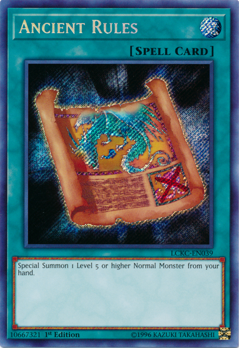 Ancient Rules [LCKC-EN039] Secret Rare | Devastation Store