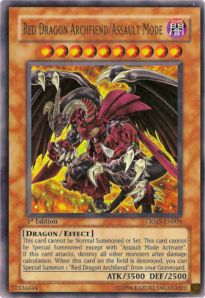 Red Dragon Archfiend/Assault Mode [CRMS-EN004] Ultra Rare | Devastation Store
