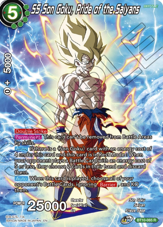 SS Son Goku, Pride of the Saiyans (BT10-065) [Theme Selection: History of Son Goku] | Devastation Store