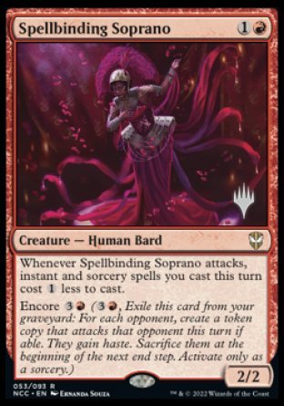Spellbinding Soprano (Promo Pack) [Streets of New Capenna Commander Promos] | Devastation Store