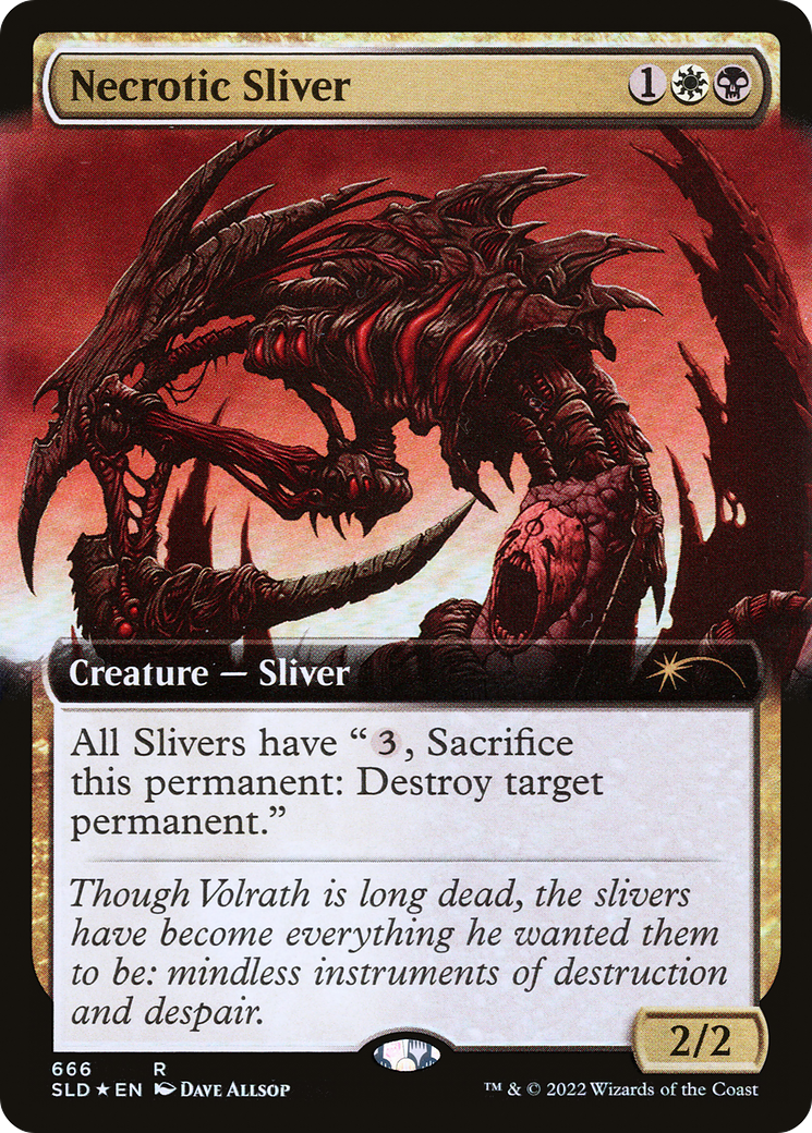 Necrotic Sliver (Extended Art) [Secret Lair Drop Promos] | Devastation Store