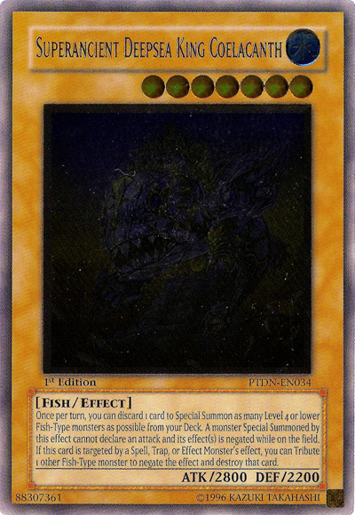 Superancient Deepsea King Coelacanth [PTDN-EN034] Ultimate Rare | Devastation Store