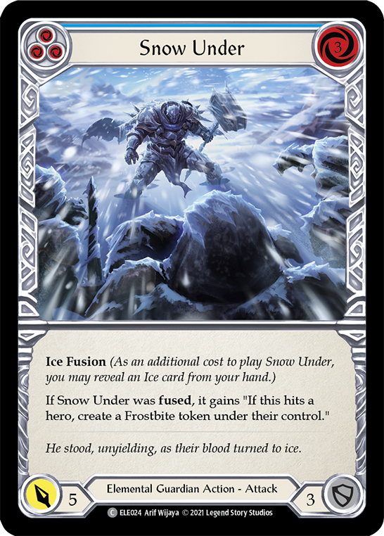 Snow Under (Blue) [ELE024] (Tales of Aria)  1st Edition Normal | Devastation Store