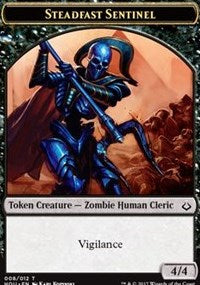 Steadfast Sentinel // Zombie Double-sided Token [Hour of Devastation Tokens] | Devastation Store