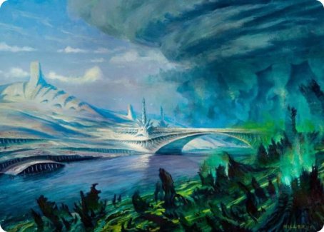 Goldmire Bridge Art Card [Modern Horizons 2 Art Series] | Devastation Store