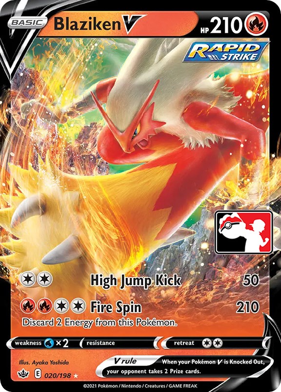 Blaziken V (020/198) [Prize Pack Series One] | Devastation Store