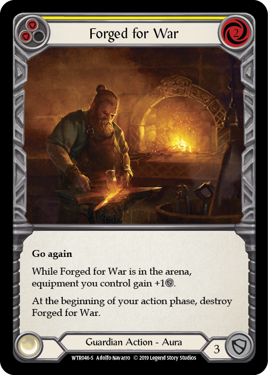 Forged for War [WTR046-S] Alpha Print Rainbow Foil - Devastation Store | Devastation Store