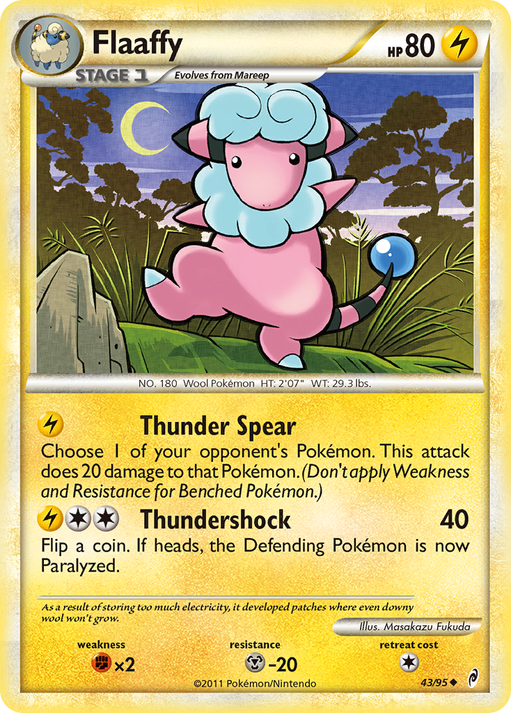 Flaaffy (43/95) [HeartGold & SoulSilver: Call of Legends] | Devastation Store