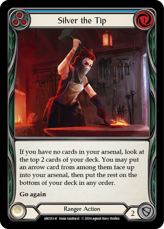 Silver the Tip (Blue) [ARC053-R] 1st Edition Normal - Devastation Store | Devastation Store