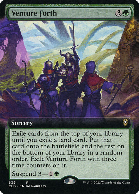 Venture Forth (Extended Art) [Commander Legends: Battle for Baldur's Gate] | Devastation Store