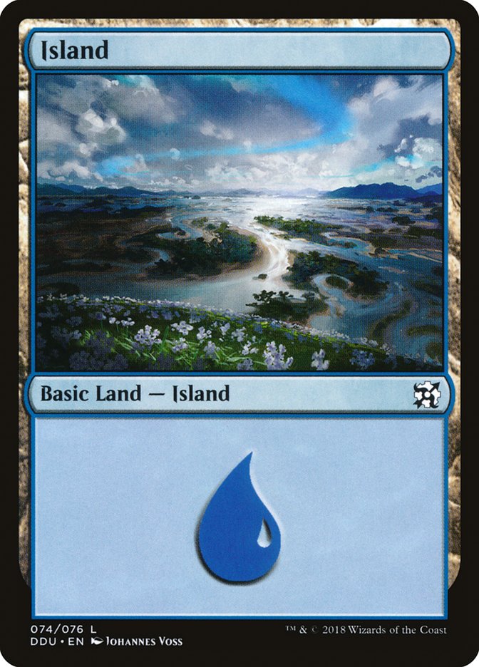 Island (74) [Duel Decks: Elves vs. Inventors] | Devastation Store