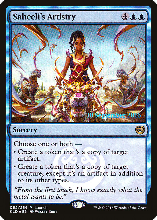 Saheeli's Artistry (Launch) [Kaladesh Promos] - Devastation Store | Devastation Store