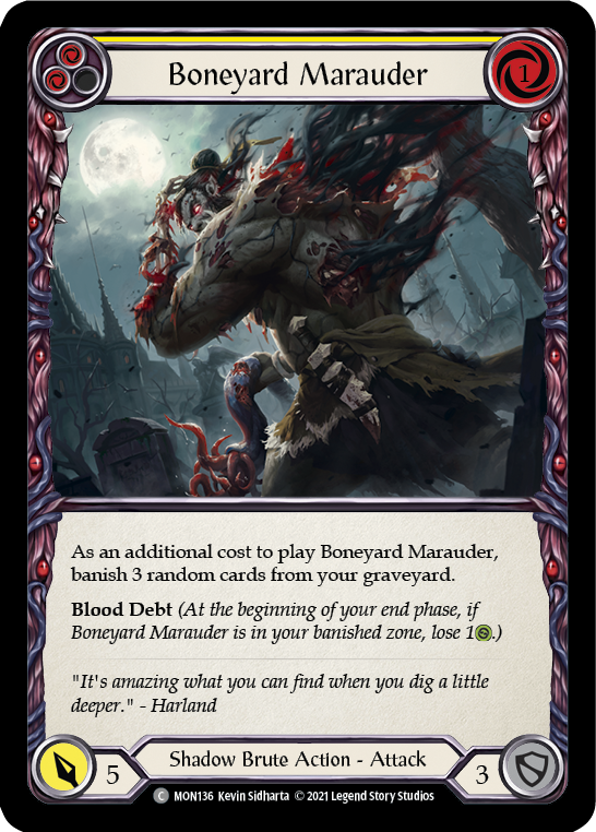 Boneyard Marauder (Yellow) [MON136] 1st Edition Normal - Devastation Store | Devastation Store