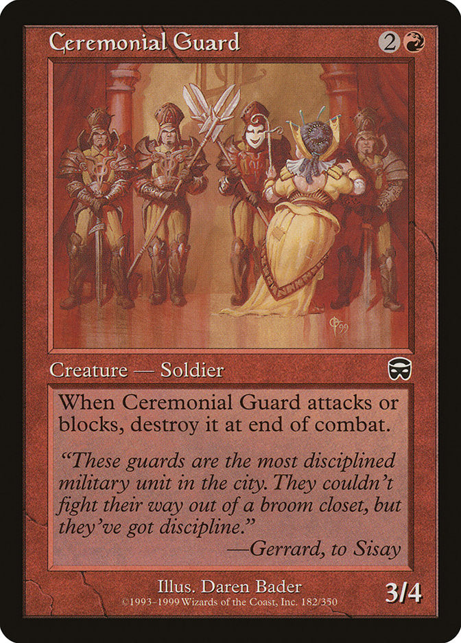Ceremonial Guard [Mercadian Masques] - Devastation Store | Devastation Store