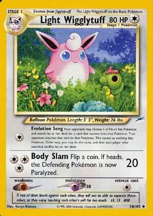 Light Wigglytuff (54/105) [Neo Destiny Unlimited] | Devastation Store