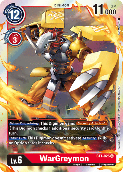 WarGreymon [BT1-025] [Release Special Booster Ver.1.0] | Devastation Store