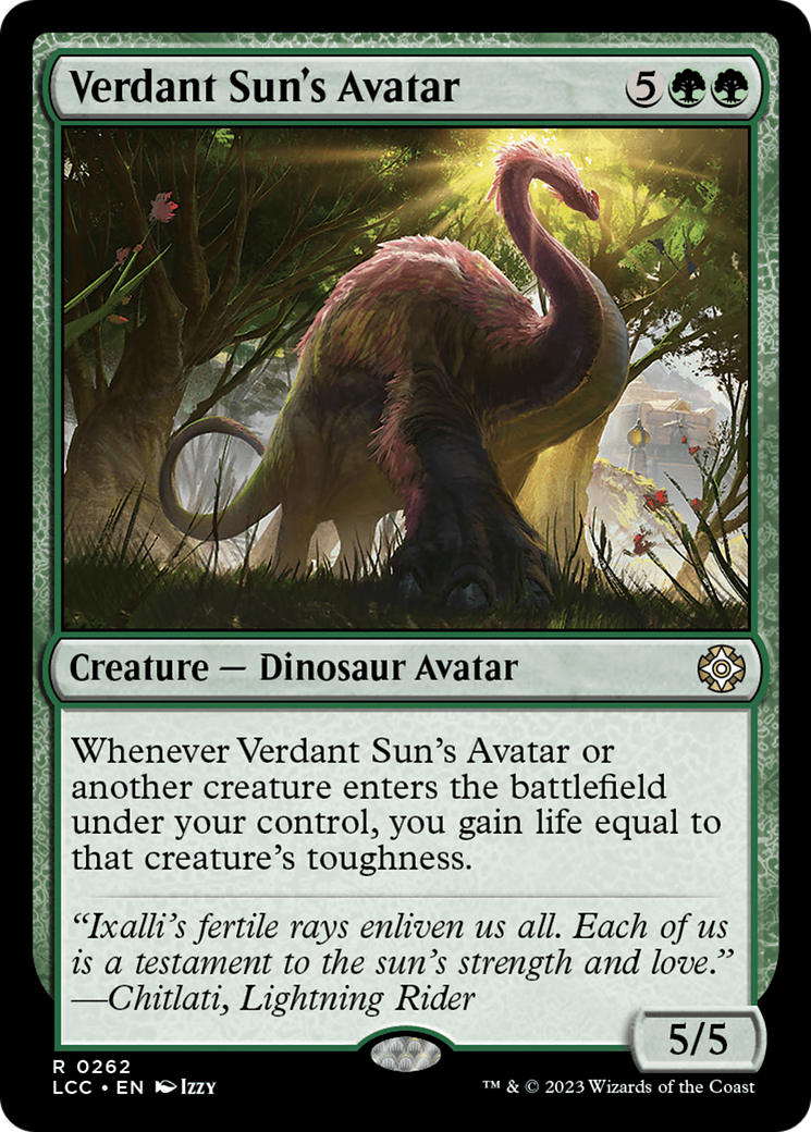 Verdant Sun's Avatar [The Lost Caverns of Ixalan Commander] | Devastation Store