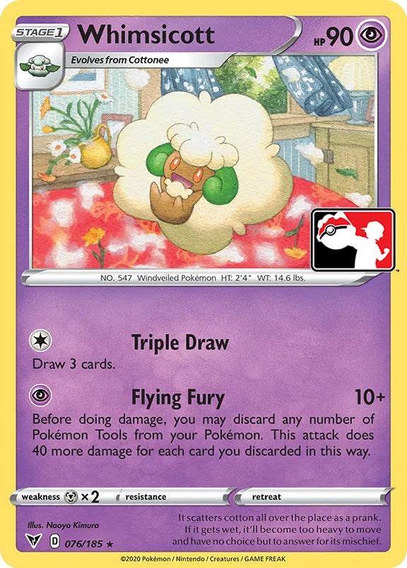 Whimsicott (076/185) [Prize Pack Series One] | Devastation Store