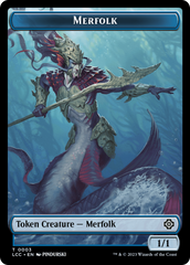 Frog Lizard // Merfolk (0003) Double-Sided Token [The Lost Caverns of Ixalan Commander Tokens] | Devastation Store