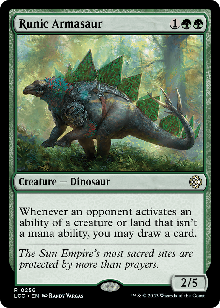 Runic Armasaur [The Lost Caverns of Ixalan Commander] | Devastation Store