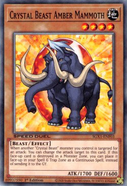 Crystal Beast Amber Mammoth [SGX1-ENF03] Common | Devastation Store