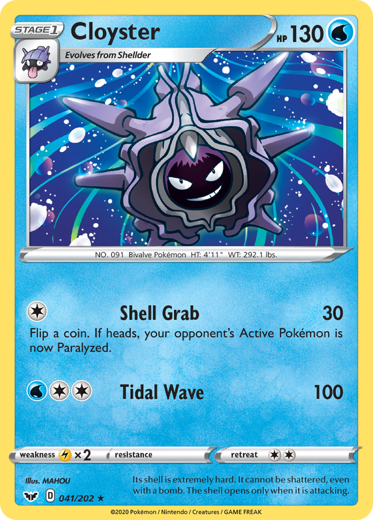 Cloyster (041/202) [Sword & Shield: Base Set] | Devastation Store
