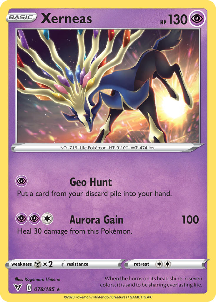 Xerneas (078/185) [Sword & Shield: Vivid Voltage] | Devastation Store