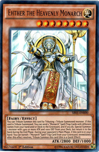 Ehther the Heavenly Monarch [SR01-EN000] Ultra Rare | Devastation Store