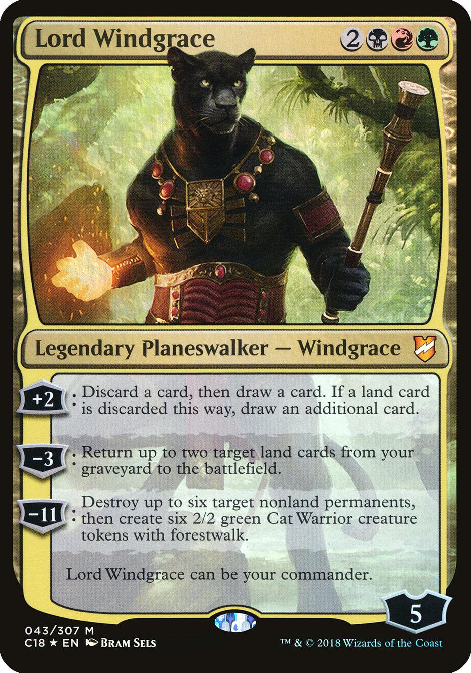 Lord Windgrace (Oversized) [Commander 2018 Oversized] | Devastation Store