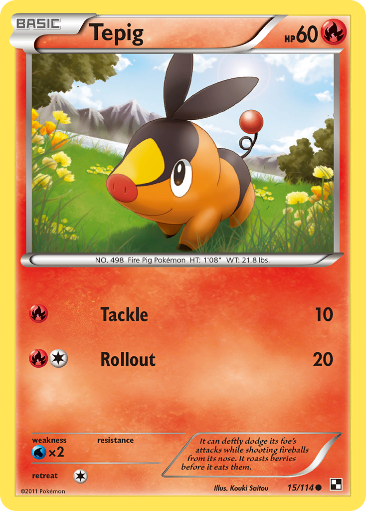 Tepig (15/114) [Black & White: Base Set] | Devastation Store