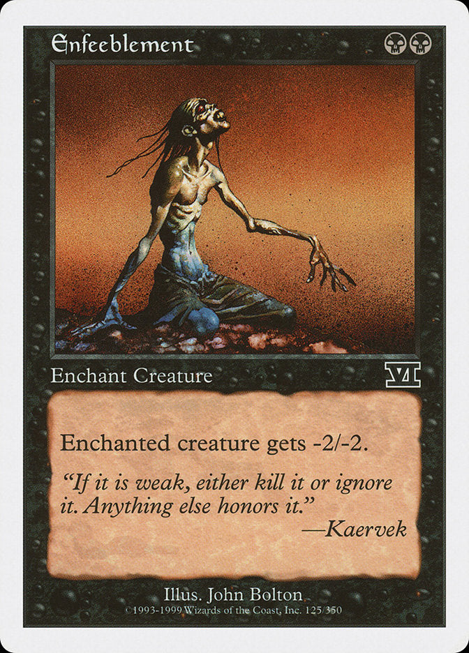Enfeeblement [Classic Sixth Edition] - Devastation Store | Devastation Store