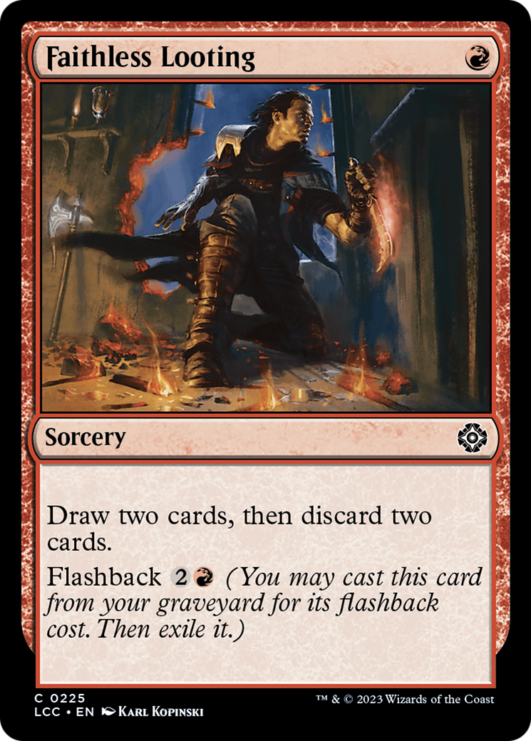 Faithless Looting [The Lost Caverns of Ixalan Commander] | Devastation Store