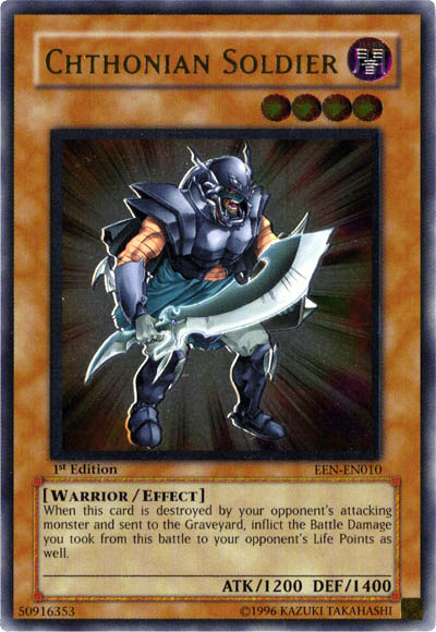 Chthonian Soldier [EEN-EN010] Ultimate Rare | Devastation Store