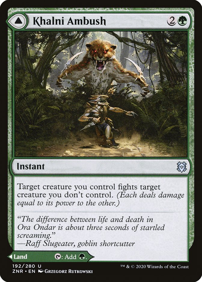 Khalni Ambush // Khalni Territory [Zendikar Rising] | Devastation Store