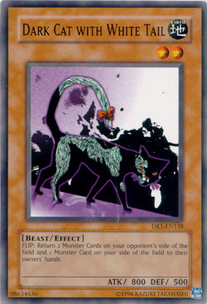 Dark Cat with White Tail [DR1-EN138] Common | Devastation Store